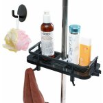 Plastique r�glab �tag�re de douche t�scopique, �tag�res de sal de bain?organiseur de sal de bain porte ...