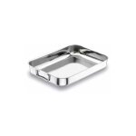 Lacor - plat a four haut 40x28x5. 6cm inox anti - adherent pour pieces. . .