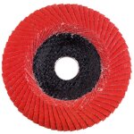 Plateau abrasif  lamelles 150 mm p 60 cer, convex metabo 10 pices