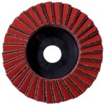 Plateau abrasif à lamelles combiné 125 mm, moyen, avec fibre et papier abrasif metabo Plateau abrasif à lamelles combiné 125 mm, moyen, avec fibre et papier abrasif metabo