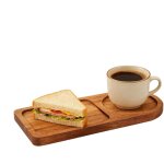 Plateau en bois pr�sentoir esth�tique rustique divis� ? plateau de service alimentaire, plateau � fromage, ...