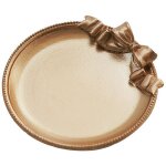 Plateau � n?ud r�tro carr� rond chandelier parfum� base de bougie bureau, rangement cr�atif d�coration ...