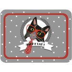 Plateau petit mod�le chat happy cat 25 x 36 cm