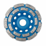 Plateau de ponage diamant double range dcoupe bton - plateau de surfaage - meuleuse disqueuse surfaceuse ...