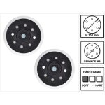 Plateau de ponage doux pour ponceuses excentriques / meuleuses, 150 mm, m8 - 2 pices. (196684 - 1) ...