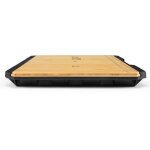 Plateau de travail stacktech 52, 1 x 35, 8 cm en bambou ? m�canisme de verrouillage automatique ? r�gle ...