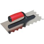 Platoir  colle inox 280x120mm dents demi lune 20x10 mm taliaplast 440128