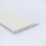 Plinthe bois de pin merkusii - enduite gesso blanc - 12x120x2200mm