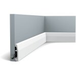 Orac - plinthe minimaliste sx125  l'angle peu marqu - l200 x h6, 9 x l1, 4 cm decor