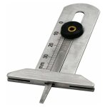 Pneus jauge de profondeur portable 0 - 30mm profondeur de sculpture en acier inoxydable pneu - jauge ...