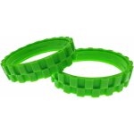 Pneus verts. roues pour irobot roomba s�rie 500, 600, 700, 800 et 900 (pack 2 unit�s) ?grande adh�rence ...