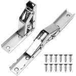 Pnuaticm - 2 pi�ces de support de charni�re pliable � 90 degr�s �paissi reliant la charni�re d'armoire ...
