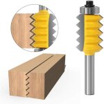 Pnuaticm - jeu de m�ches de d�fonceuse, 8 tiges de fraise � bois, rail de fraise, fraise � joint r�versible, ...