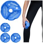 Poches de gel genoux, lot de 4, compresses effet chaud ou froid, r�utilisables, encoche pour la mobilit�, ...
