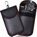 Pochette de blocage signal faraday, lot de 2 pour cl� voiture, protection anti - rfid