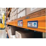 Durable - pochette d'�tiquettes l150xh67mm bleu - 1742 - 07