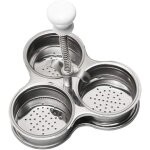 Pocheuse d'oeufs luxshiny insert cuiseur � oeufs poch�s en acier inoxydable
