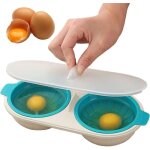Pocheuse � ?ufs, 2 tasses pocheur doeufs micro - ondes, fabricant doeufs poch�s au micro - ondes, pochoir ...