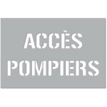 Signaletique. biz france - pochoir acc�s pompiers (w0179). pochoir de marquage au sol acc�s pompiers. ...