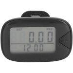 Podom�tre num�rique grand �cran multifonction l�ger et pr�cis compteur de pas m�moire homme femme noir ...