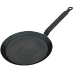 Poêle à crêpes professionnelle en acier bleui 200 mm - de buyer Poêle à crêpes professionnelle en acier bleui 200 mm - de buyer