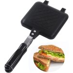 Po�le � frire double face, po�le � sandwich rev�tement antiadh�sive po�le � cr�pes en aluminium pour ...