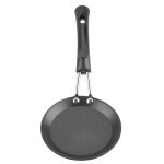 Po�le miniature mignonne pour ?uf poch� - wok �lectrique avec manche en bois pour cuisine