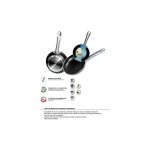 Pole pleine induction talox en aluminium press avec manche en inox 26cm