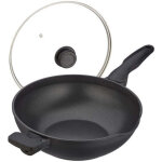 Poele wok avec couvercle