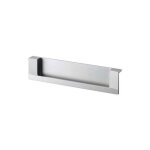 Poign�e de meuble zamak d�cor aluminium ? entraxe 160 mm ? encastrement 169 x 14, 5 x 41 mm ? longueur ...