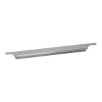 Itar - poign�e aluminium - d�cor : inox bross� - longueur : 497 mm