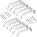 Poign�e arqu�e, poign�e de meuble, poign�e d'armoire en aluminium, entraxe de 96 mm, pour armoire de ...
