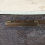 Itar - poign�e & bouton m�tal - d�cor : bronze - entraxe : 128 mm - hauteur : 26 mm - largeur : 24 mm ...