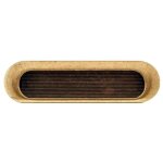 Poign�e cuvette rustique - laiton finition vieilli - cadap