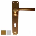 Poign�e gabry all arg plaque 8x85 yale