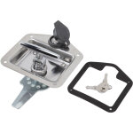 Poign�e � loquet en acier inoxydable poli pour bo�te � outils, serrure de coffre de camion et armoire ...