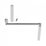 Poign�e de manivelle articul�e pour volet roulant en acier avec contre - poign�e et goupille store fen�tre ...