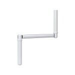 Poign�e de manivelle blanche de ?12mm pour volet roulant ou store - goupille incluse