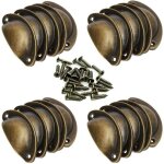 Poign�e de meuble - 20 poign�e de coquille vintage pour tiroir armoire meuble cuisine, fer incurv� bouton ...