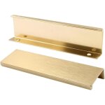 Poign�e de meuble de cuisine, poign�e dor�e encastr�e, poign�e de porte cach�e en alliage d'aluminium, ...