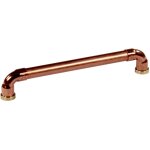 Arcanaute ? poign�e de meuble cuivre industriel ? entraxe 160 mm ? �12 mm ? pour bois dur et laiton brut ...