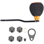 Poign�e de moulinet de p�che en eva avec raccords dor�s, pi�ces de rechange pour moulinet profil bas