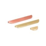 Poign�e de meuble nick nt 0373 ? cuivre bross� ? entraxe 178 mm ? largeur 160 mm ? pour meubles de bureau ...