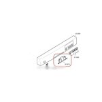 Barrette - poignee, lave - vaisselle, 00489674
