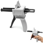 Poign�e pour pistolet � colle �poxy 50 ml, adh�sif m�lang�, doseur d'adh�sif ratio 1:1 / 2:1, pistolet ...