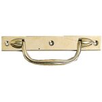 Poign�e platine d�coup�es avec arr�t longueur 140 mm pour volet battant finition inox 18 - 9 - vp bourg ...