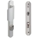 Vachette - poignée de porte blindée étroite secumax palière alu argent Vachette - poignée de porte blindée étroite secumax palière alu argent