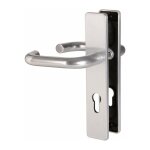 Vachette - poign�e de porte d'entr�e - bercy gris argent - cl� i - 195 mm