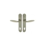 Ouvre&déco - 2 poignées de porte rhaphaela cylindre, laiton nickel mat entraxe 195 mm Ouvre&déco - 2 poignées de porte rhaphaela cylindre, laiton nickel mat entraxe 195 mm