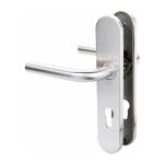 Vachette ? poign�e de porte sur plaque inox bross� ? r�sistance � la corrosion grade 4 ? fixations invisibles ...